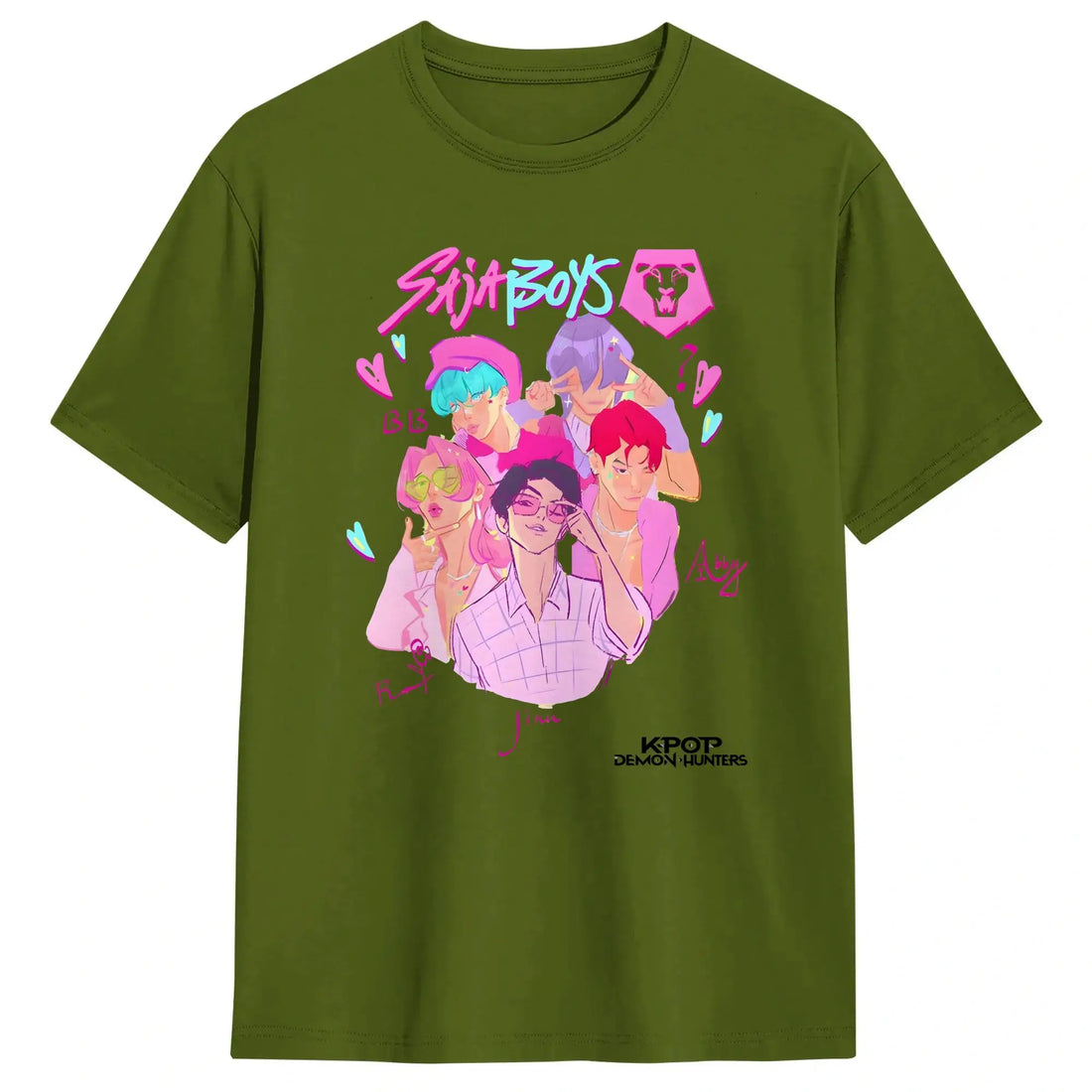 T-shirt KPop Demon Hunters Saja Boys Blanc — photo 9