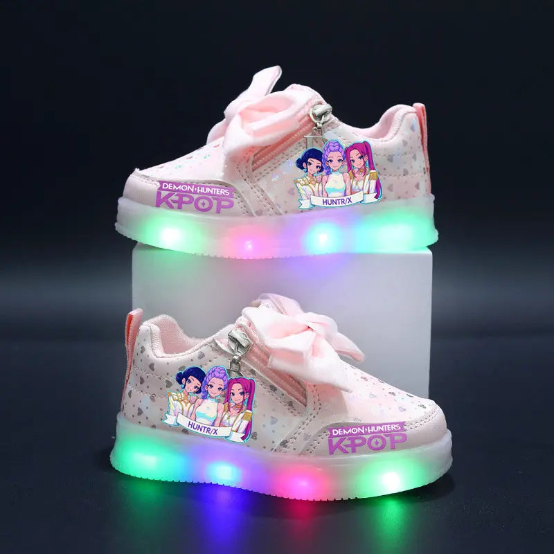 Chaussures Lumineuse KPop Demon Hunters Avec Noeud