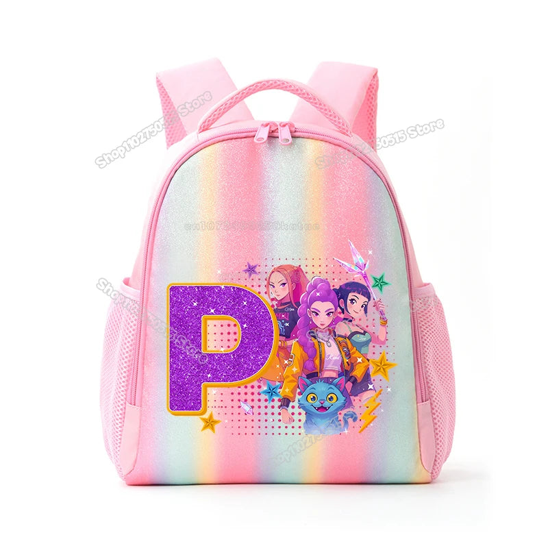 Sac d'Ecole KPop Demon Hunters Lettre Prénom — photo 21