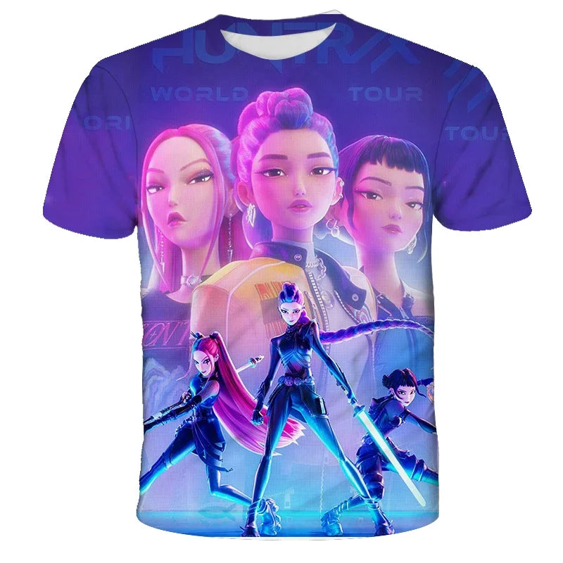 T-shirt KPop Demon Hunters Scène De Film — photo 3