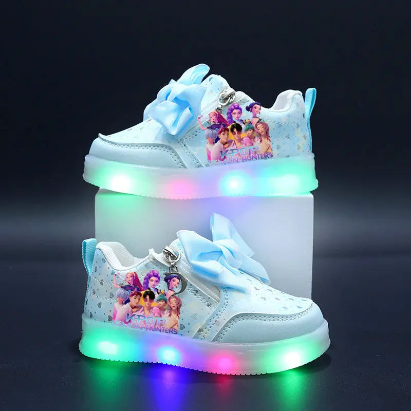 Chaussures Lumineuse KPop Demon Hunters Avec Noeud