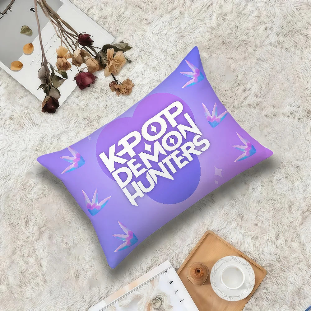Housse De Coussin Rectangle KPop Demon Hunters Logo