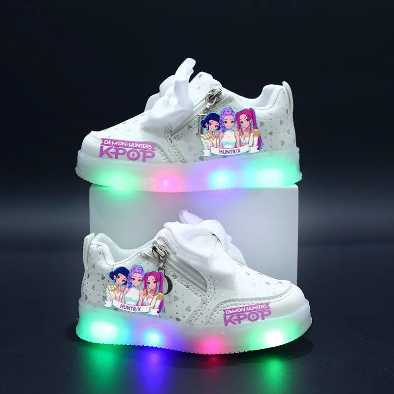 Chaussures Lumineuse KPop Demon Hunters Avec Noeud
