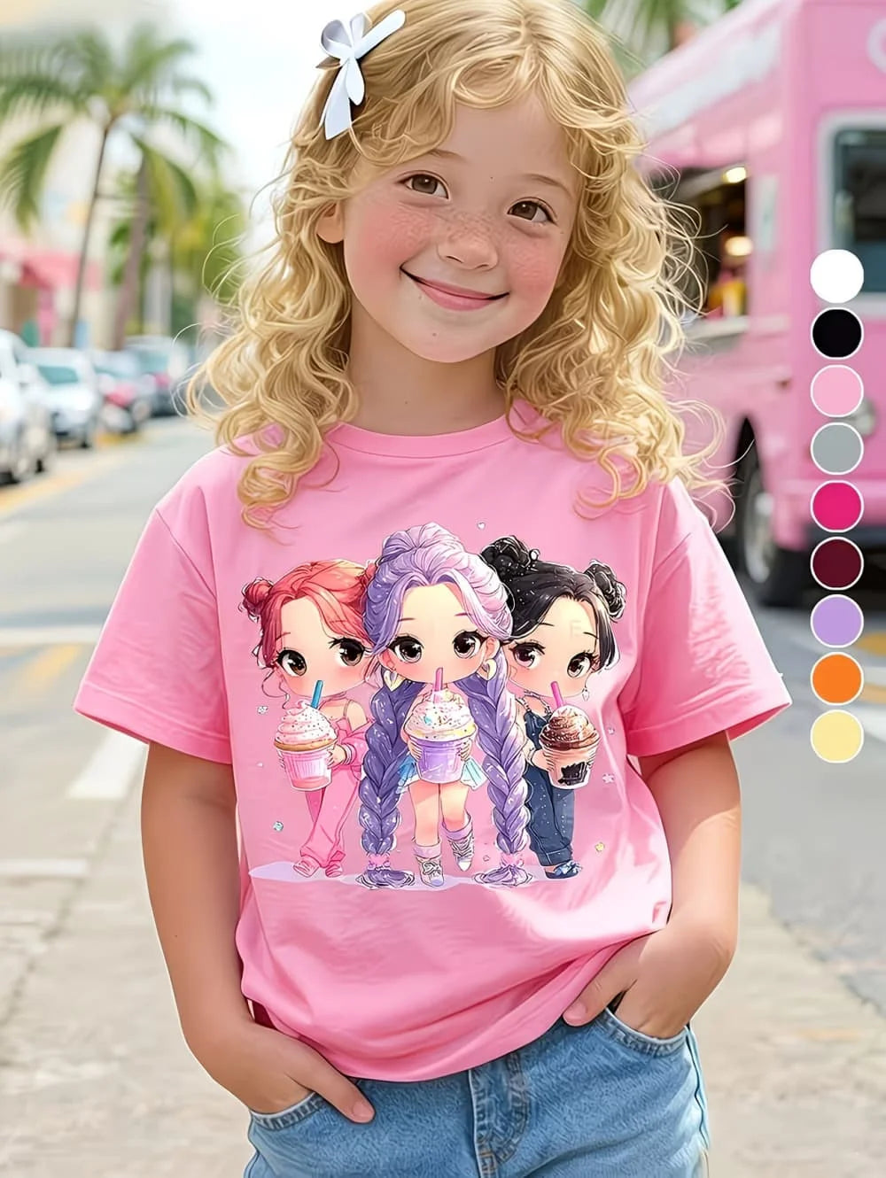 T-shirt Enfant KPop Demon Hunters Eté