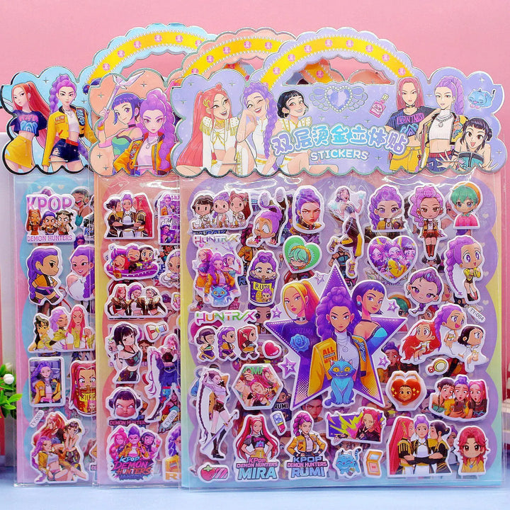Stickers 3D KPop Demon Hunters Anniversaire