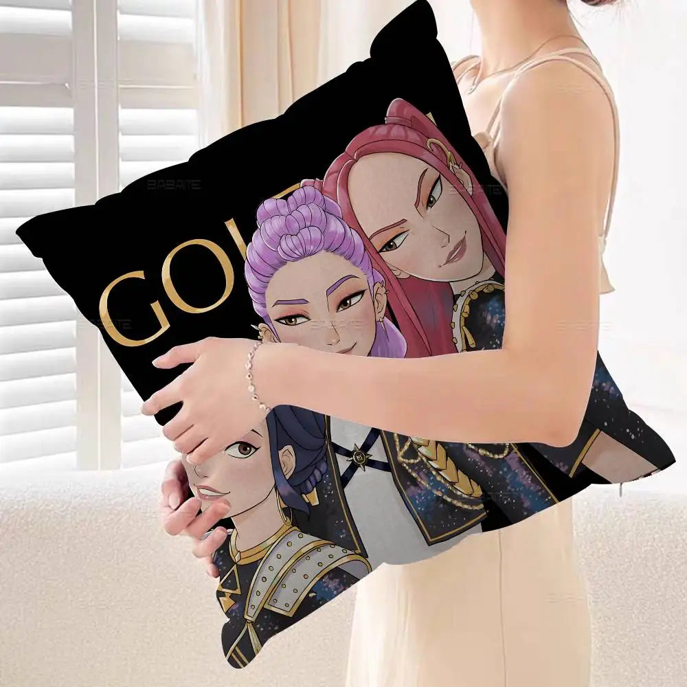 Housse de Coussin KPop Demon Hunters Huntrix Rumi Golden — photo 10