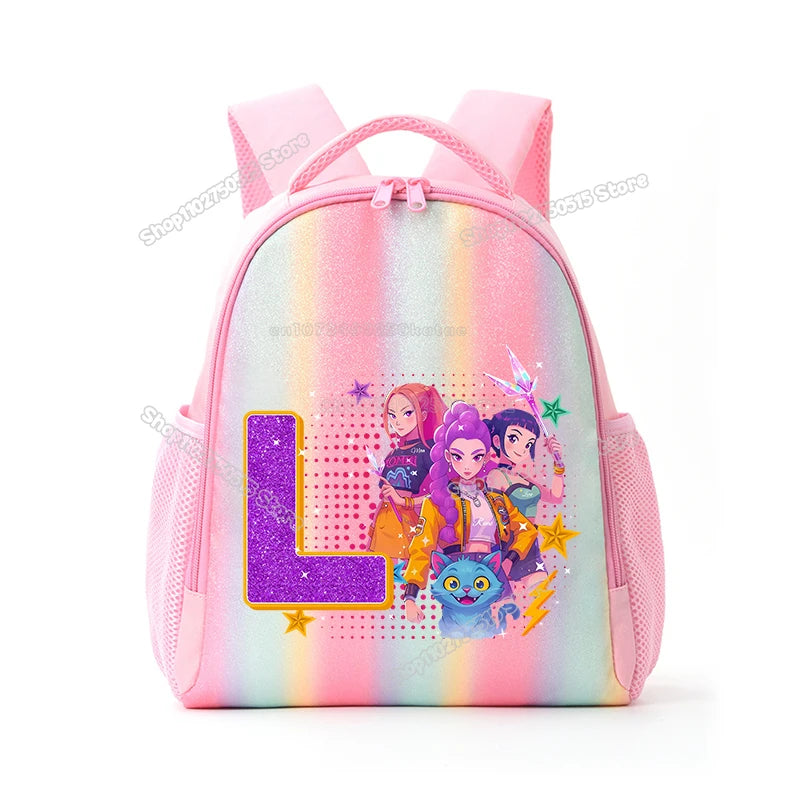 Sac d'Ecole KPop Demon Hunters Lettre Prénom — photo 20