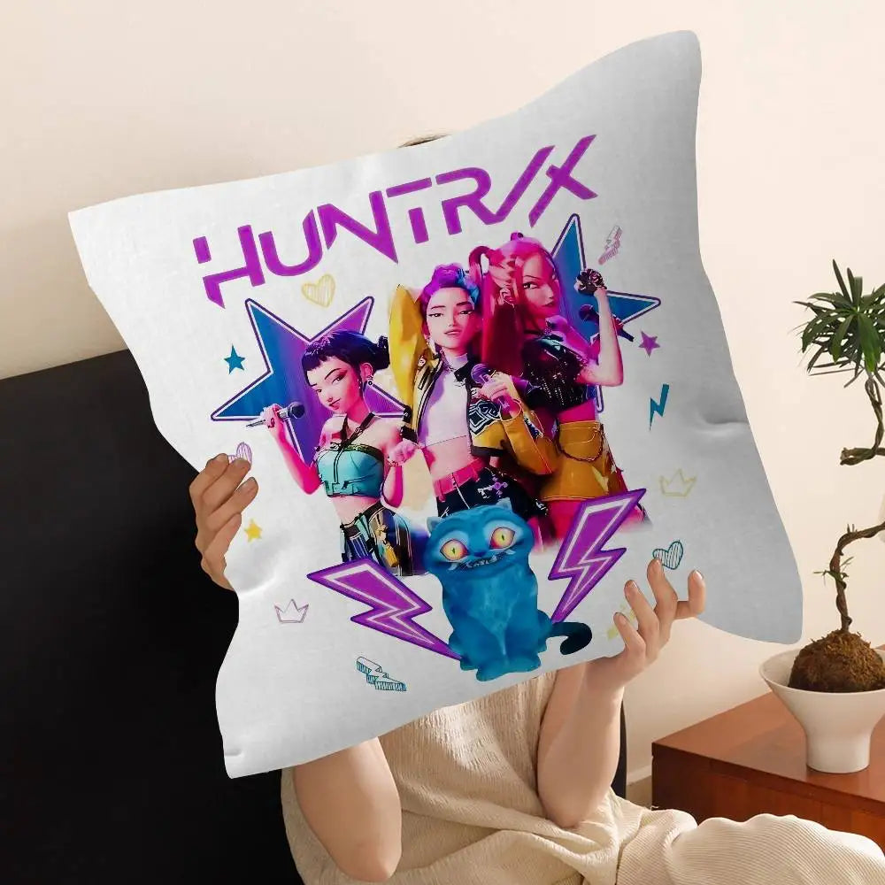 Housse de Coussin KPop Demon Hunters Huntrix Tenue Noir — photo 30