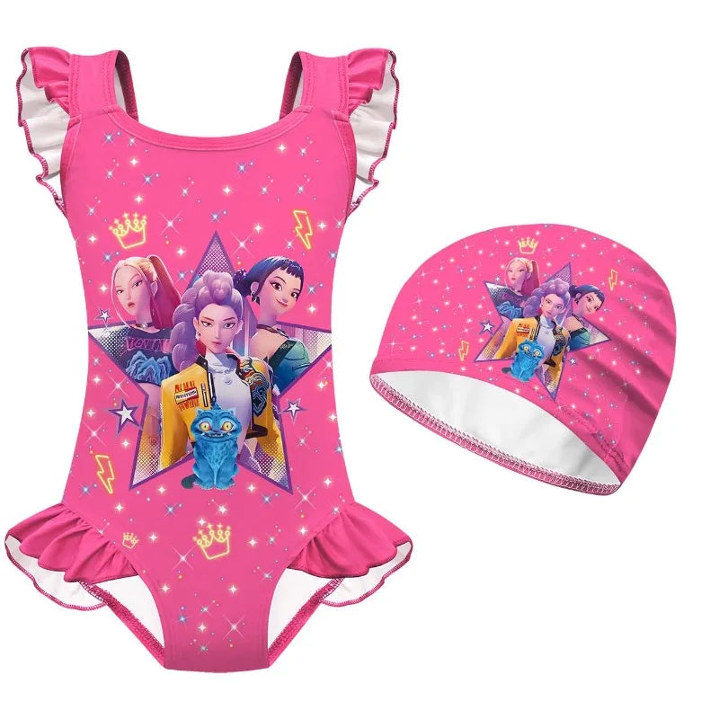 Maillot De Bain Enfant KPop Demon Hunters