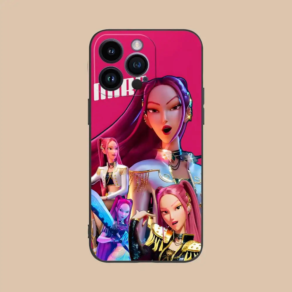Coque iPhone KPop Demon Hunters Huntrix Mira Rose