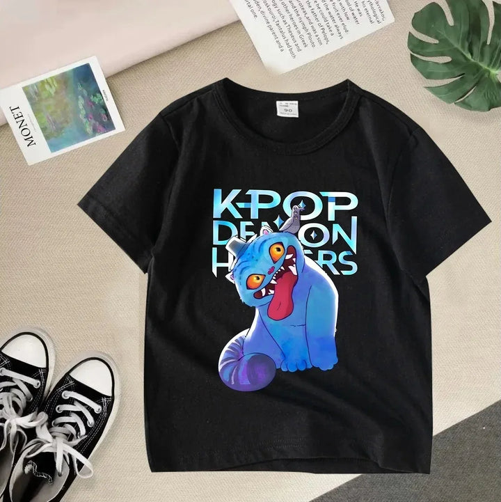 T-Shirt Enfant KPop Demon Hunters Derpy Fou