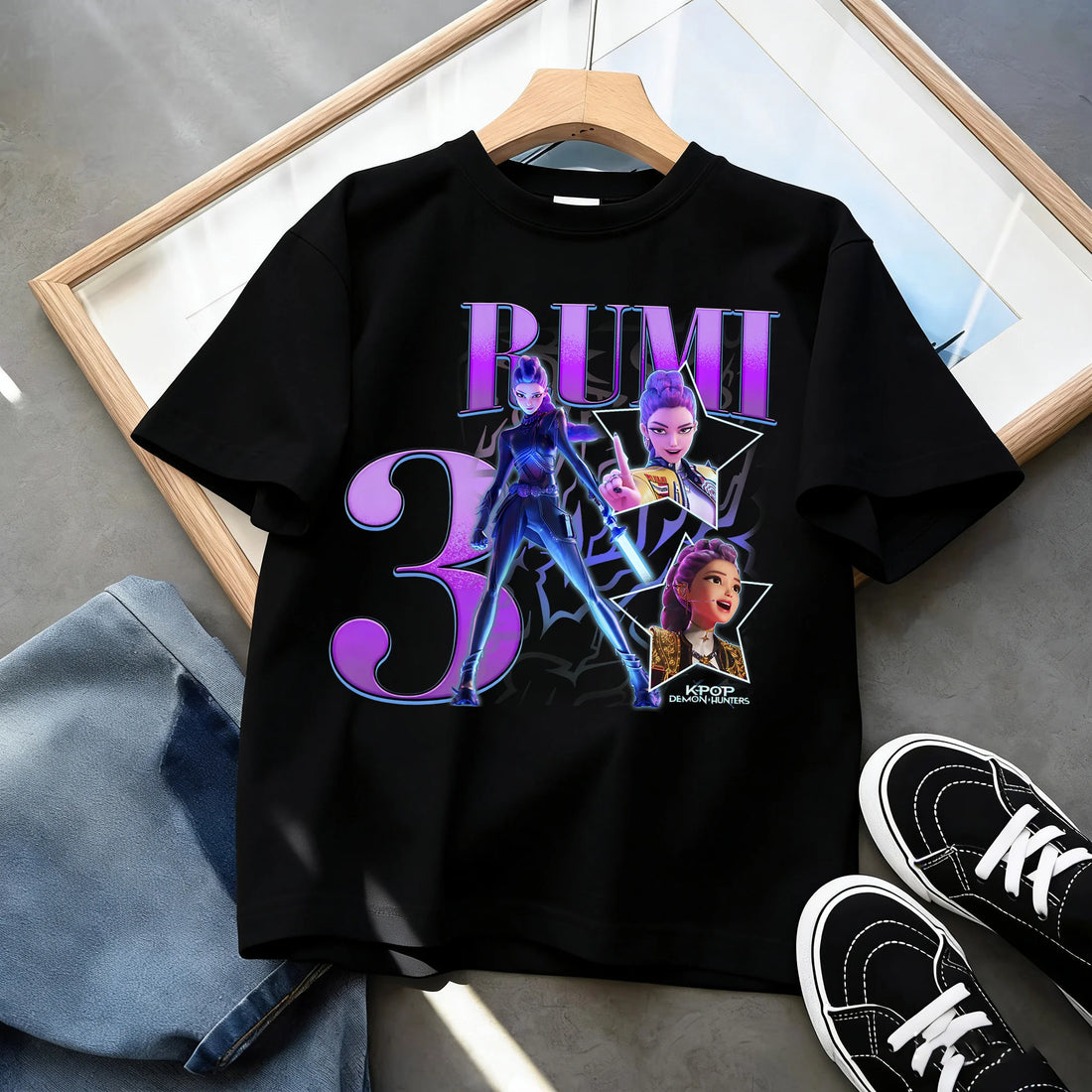 T-shirt KPop Demon Hunters Anniversaire 7ans