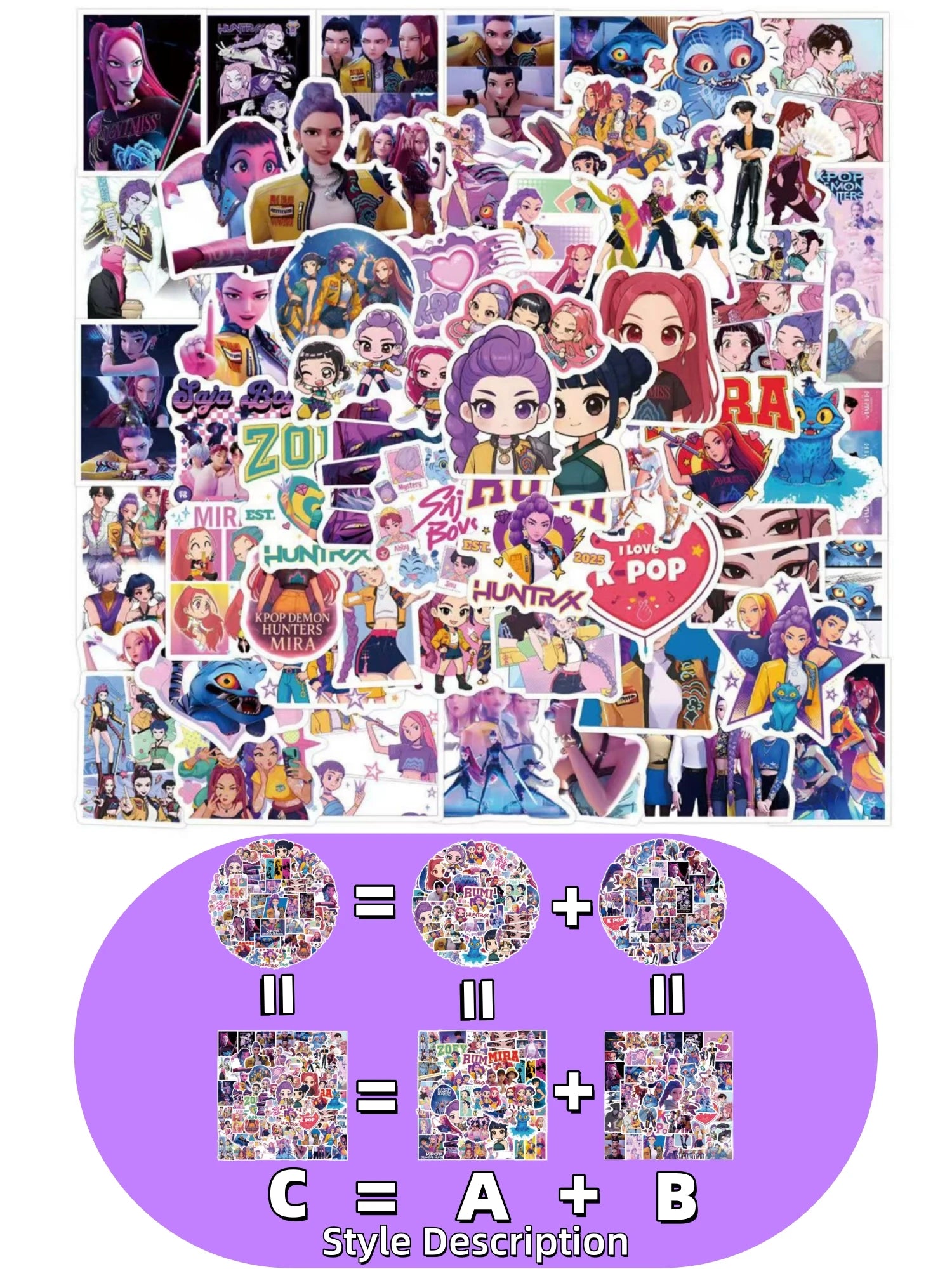 Stickers KPop Demon Hunters Huntrix