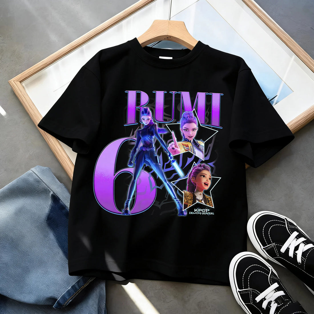 T-shirt KPop Demon Hunters Anniversaire 9ans