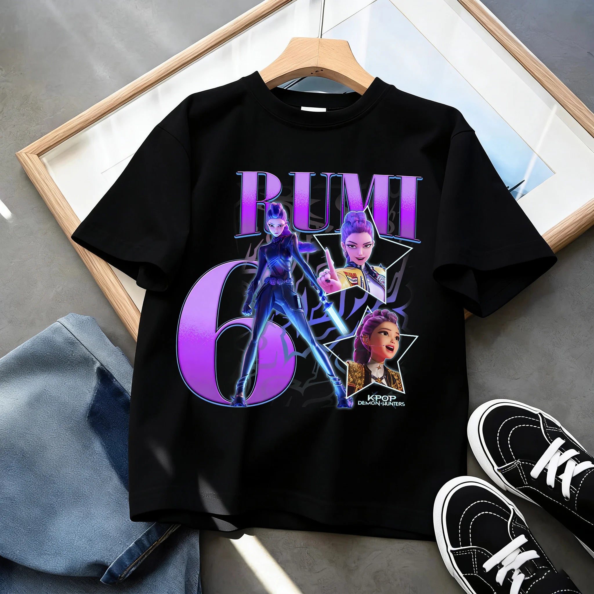 T-shirt KPop Demon Hunters Anniversaire 4ans