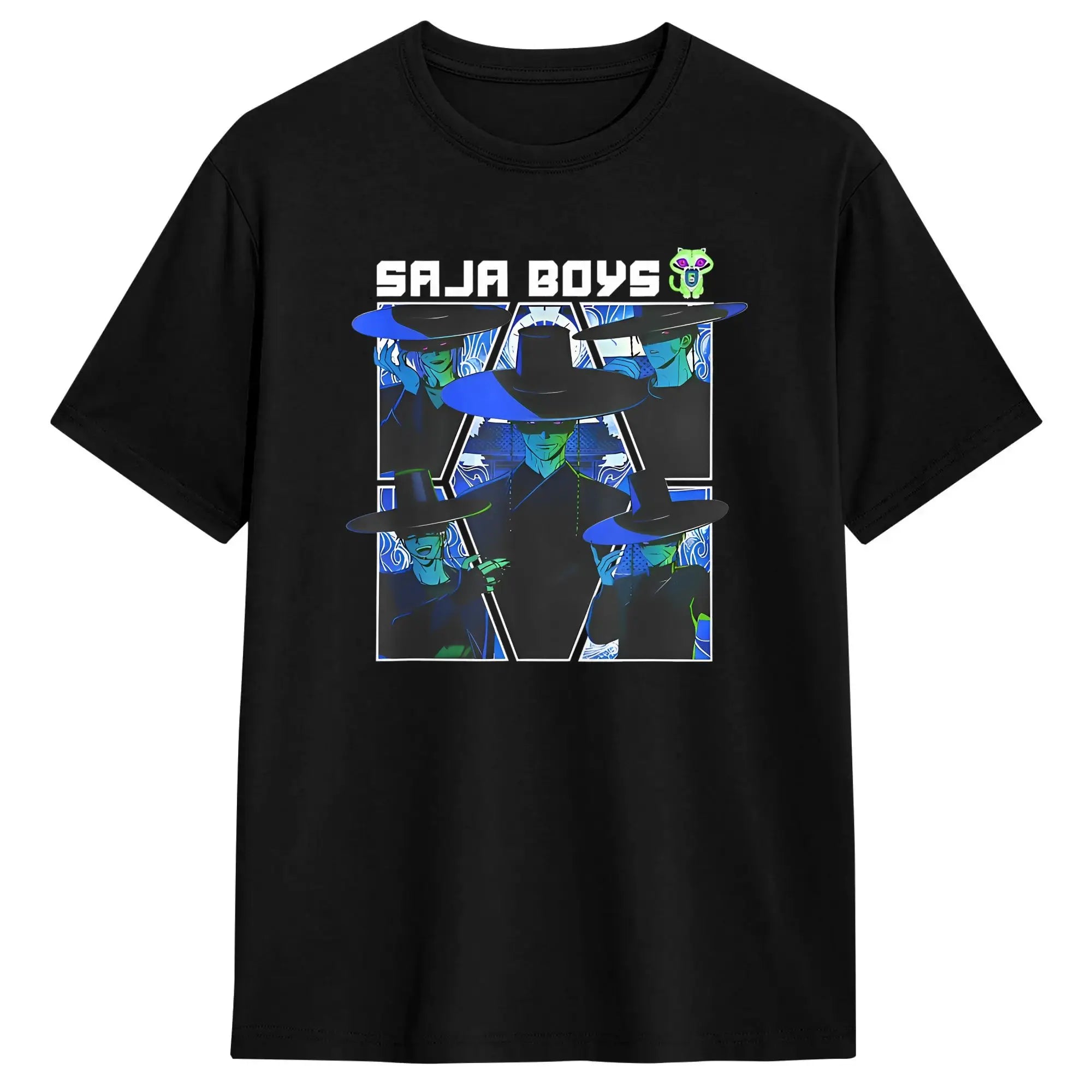 T-shirt KPop Demon Hunters Saja Boys Bleu