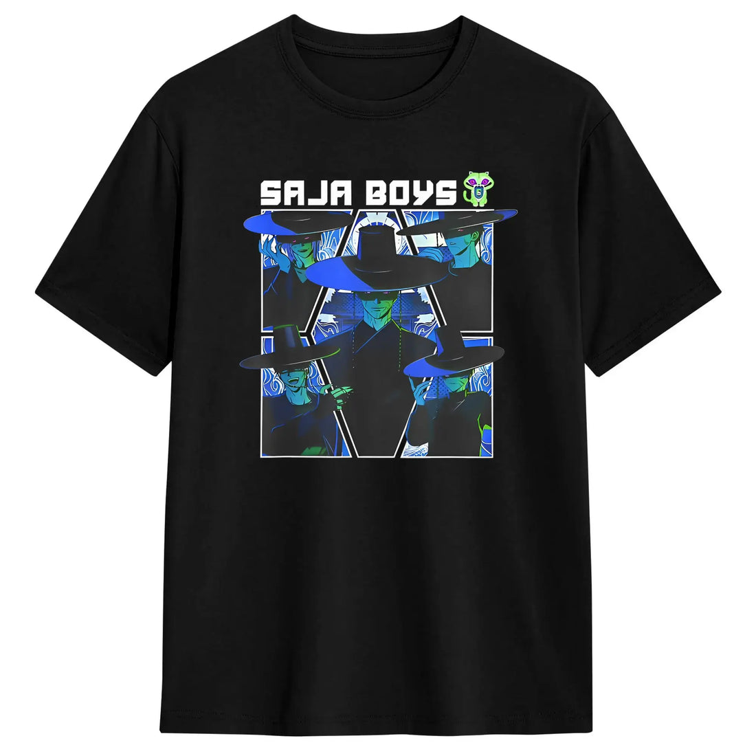 T-shirt KPop Demon Hunters Saja Boys Bleu