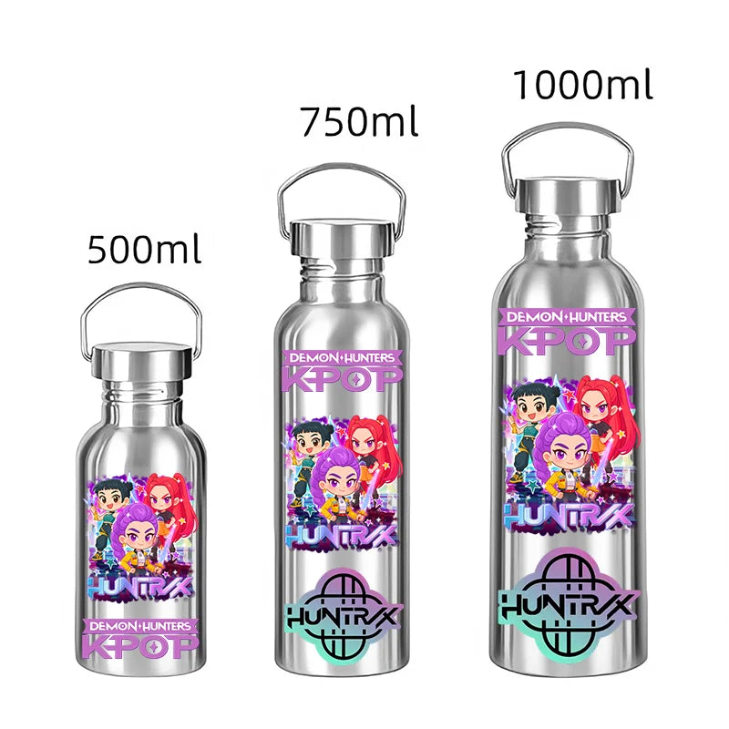 Gourde En Acier Inoxydable KPop Demon Hunters Huntrix Cartoon