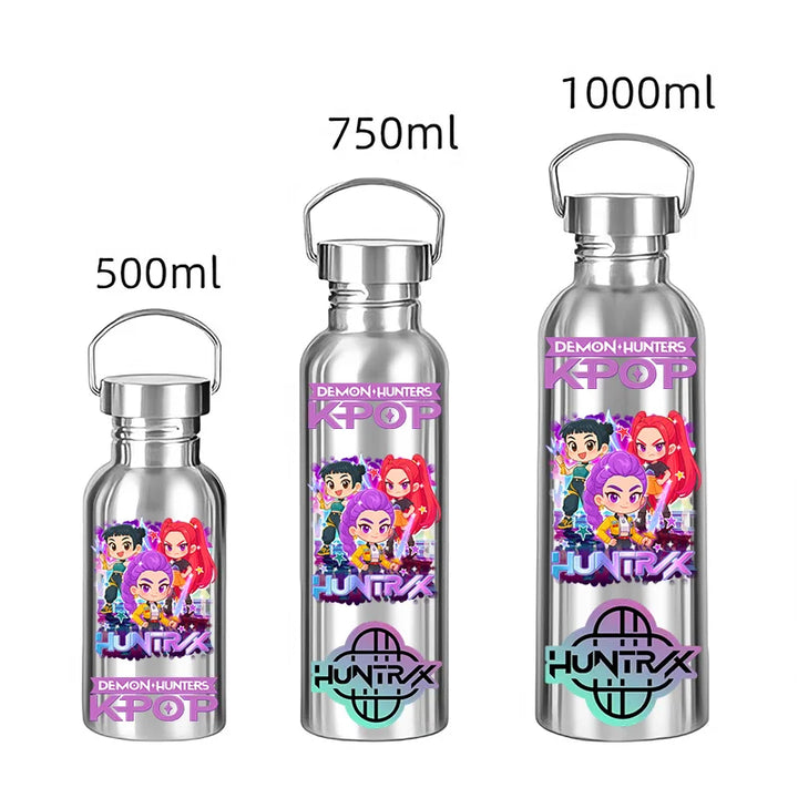 Gourde En Acier Inoxydable KPop Demon Hunters Huntrix Cartoon
