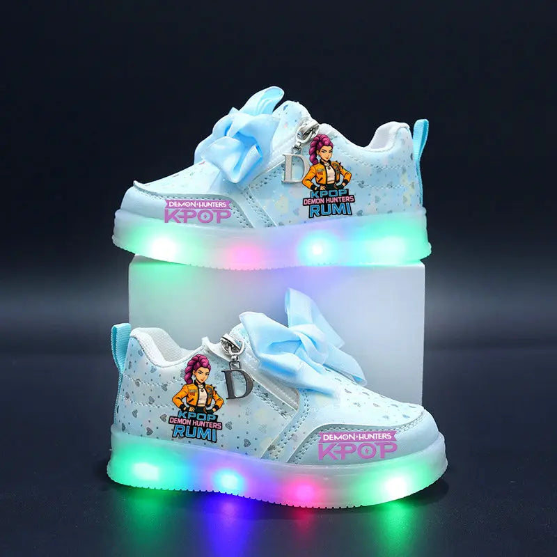 Chaussures Lumineuse KPop Demon Hunters Avec Noeud