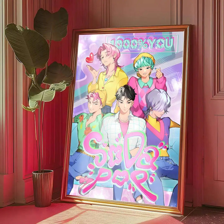 Poster KPop Demon Hunters Saja Boys Fan Art