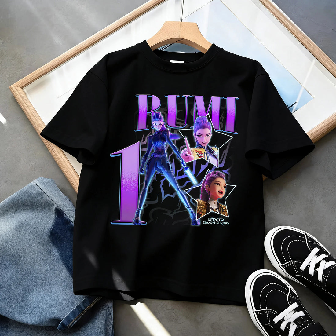 T-shirt KPop Demon Hunters Anniversaire 6ans