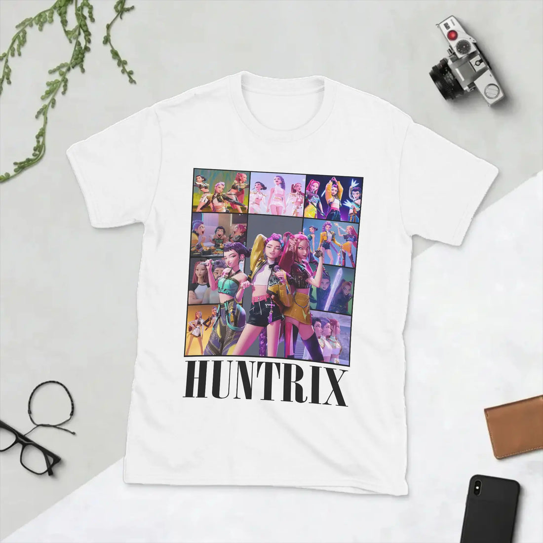 T-shirt KPop Demon Hunters Huntrix Blanc