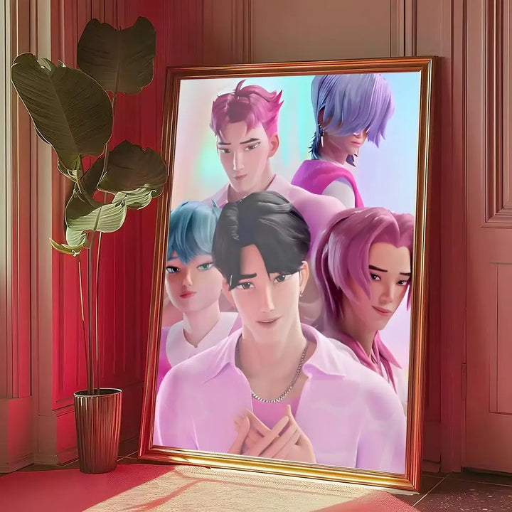 Poster KPop Demon Hunters Saja Boys Personnages