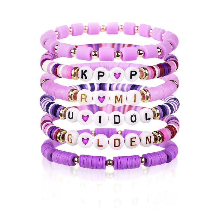 Bracelet à Lettres KPop Demon Hunters Golden