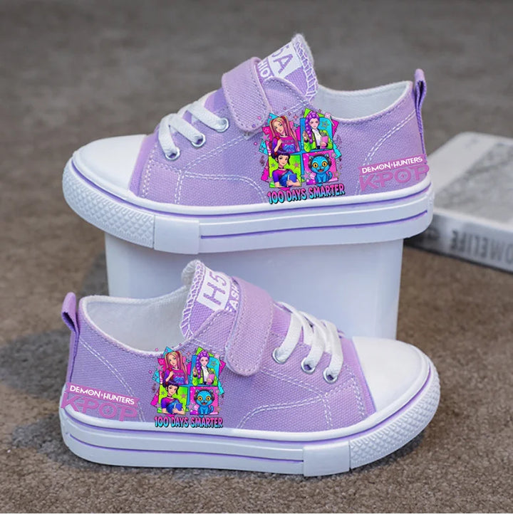 Chaussures A Scratch KPop Demon Hunters Huntrix Et Derpy Violet