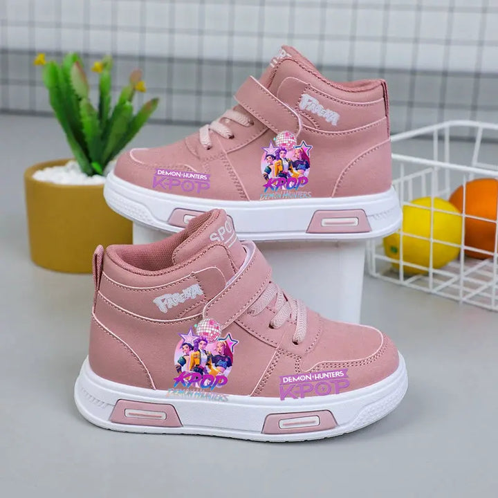 Chaussures Montante KPop Demon Hunters Huntrix Rose