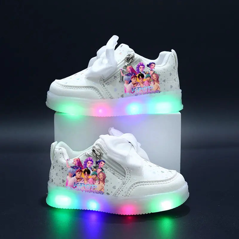 Chaussures Lumineuse KPop Demon Hunters Avec Noeud