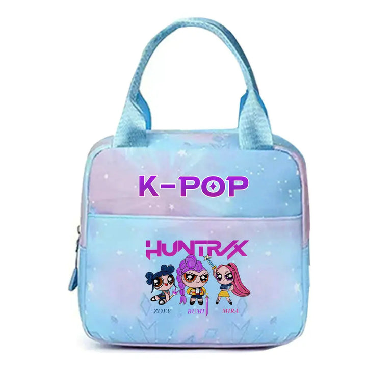 Lunch Bag KPop Demon Hunters Huntrix Kawaii