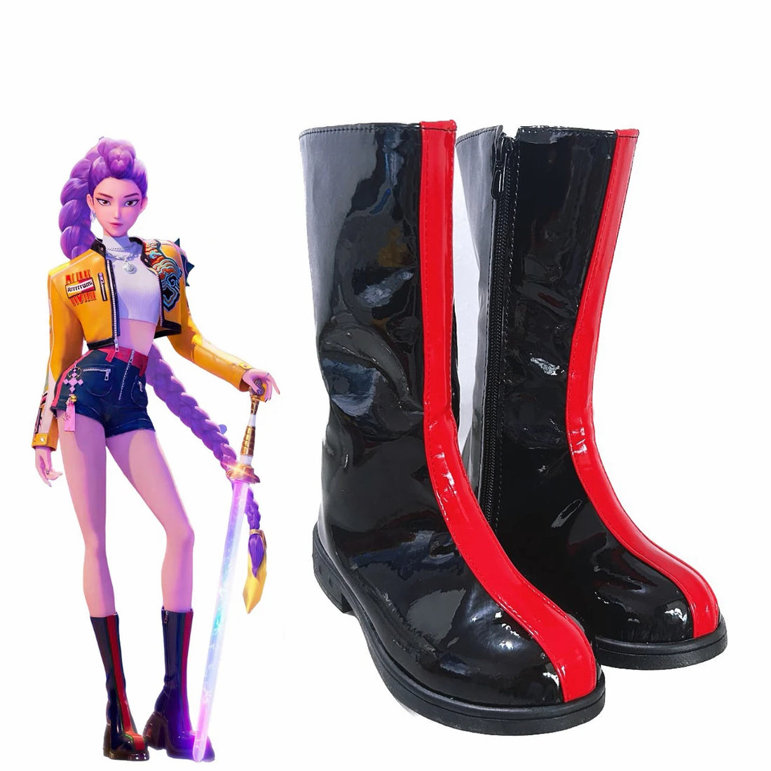 Cosplay Chaussures KPop Demon Hunters Huntrix Rumi