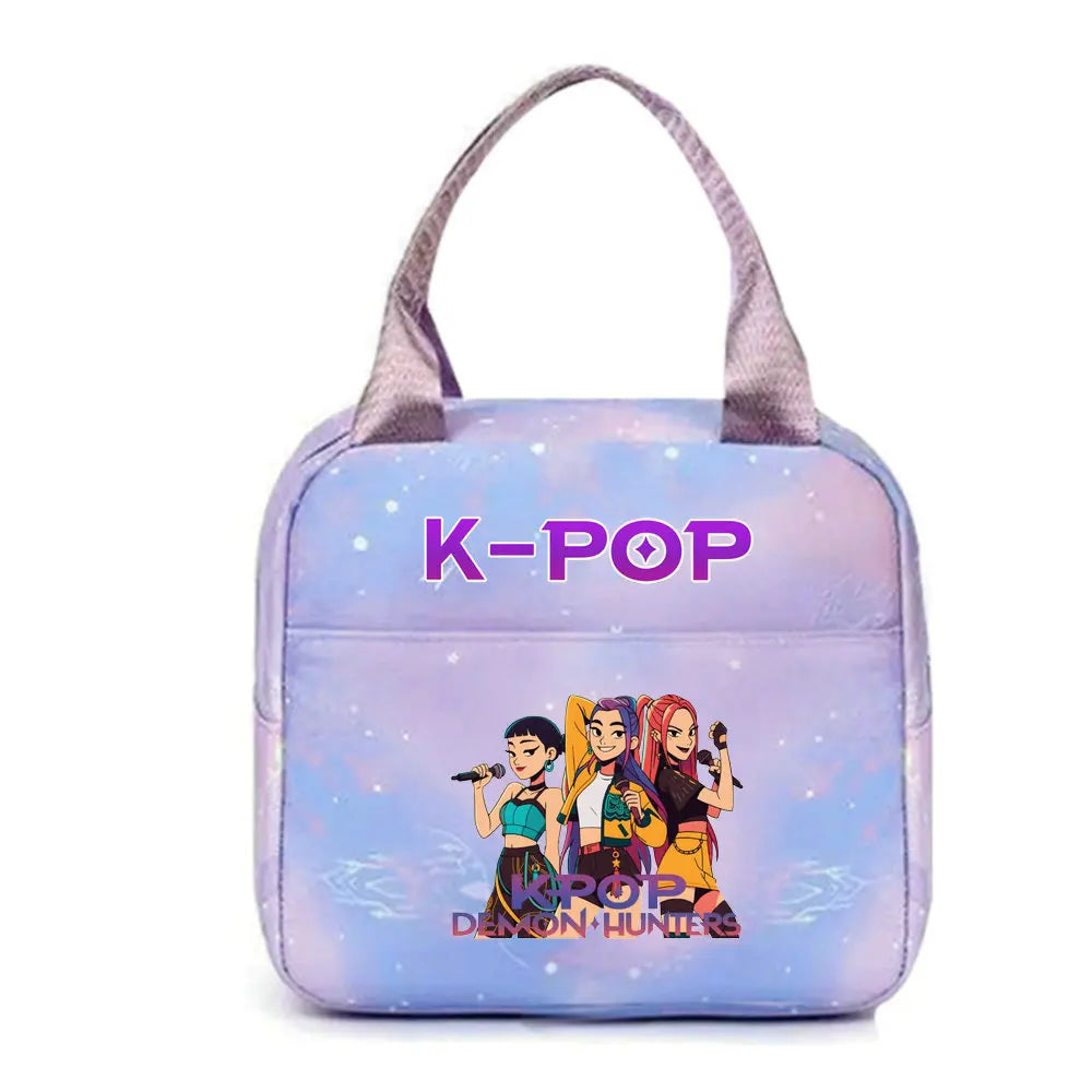 Lunch Bag KPop Demon Hunters Huntrix Et Derpy Bleu — photo 24