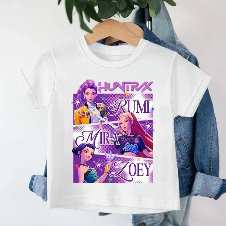 T-shirt Enfant KPop Demon Hunters Huntrix Rose
