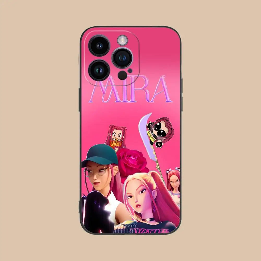 Coque iPhone KPop Demon Hunters Huntrix Mira Kawaii