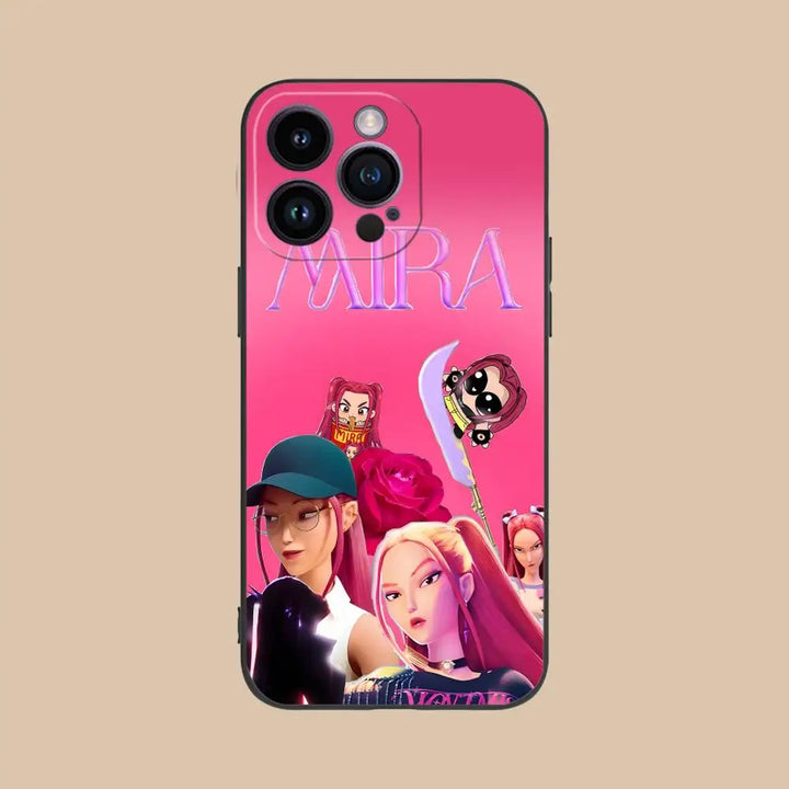 Coque iPhone KPop Demon Hunters Huntrix Mira Kawaii