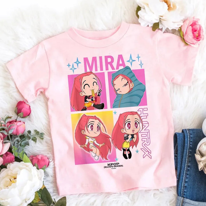 T-shirt Enfant KPop Demon Hunters Mira Kawaii