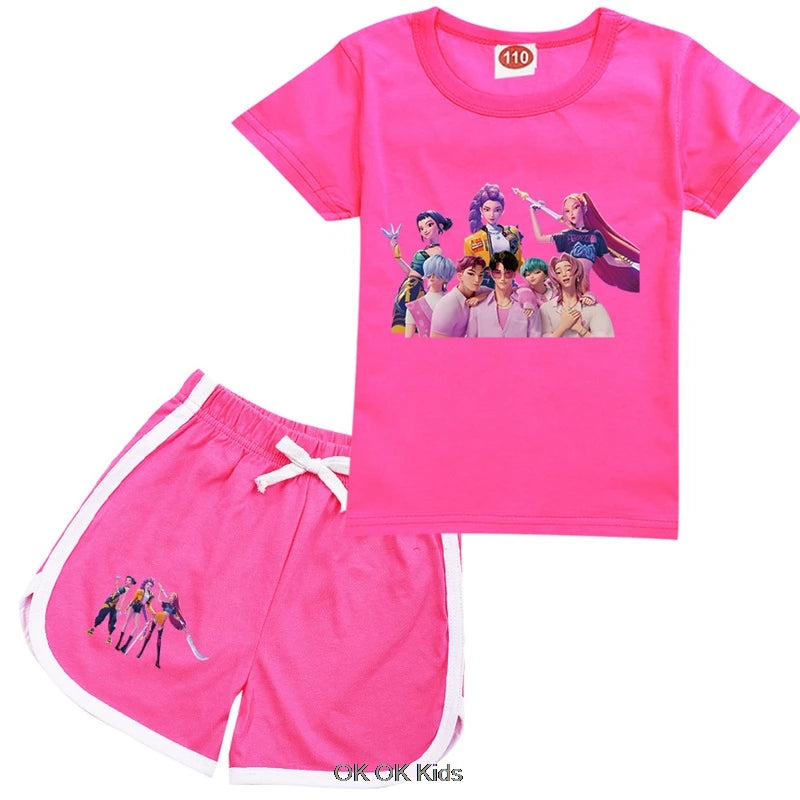 Pyjama Short Enfant KPop Demon Hunters Fille