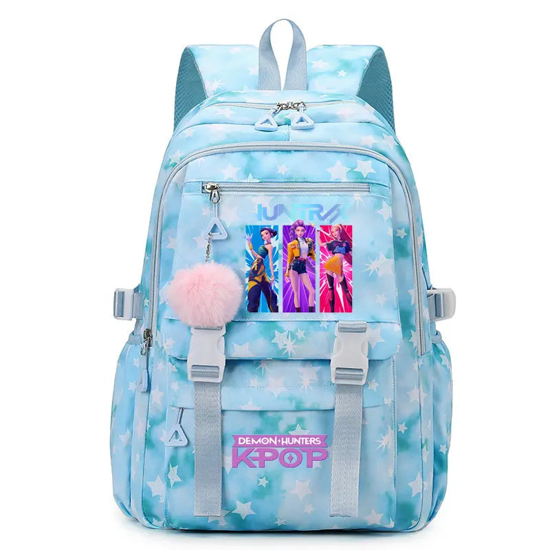 Sac à Dos Ecole KPop Demon Hunters Huntrix Rose — photo 8