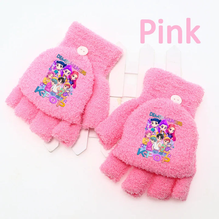 Gants KPop Demon Hunters Huntrix Et Saja Boys Rose