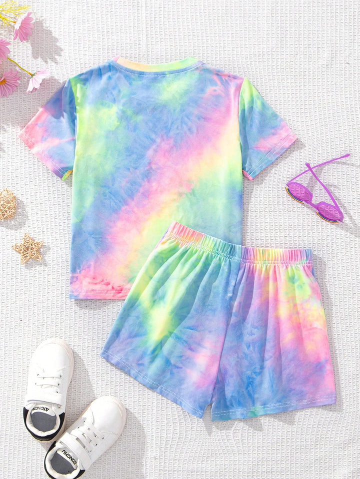 Pyjama Short Enfant KPop Demon Hunters Tie-Dye