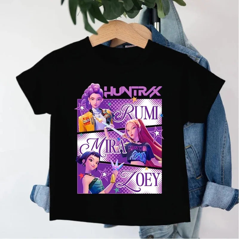 T-shirt Enfant KPop Demon Hunters Huntrix Rose