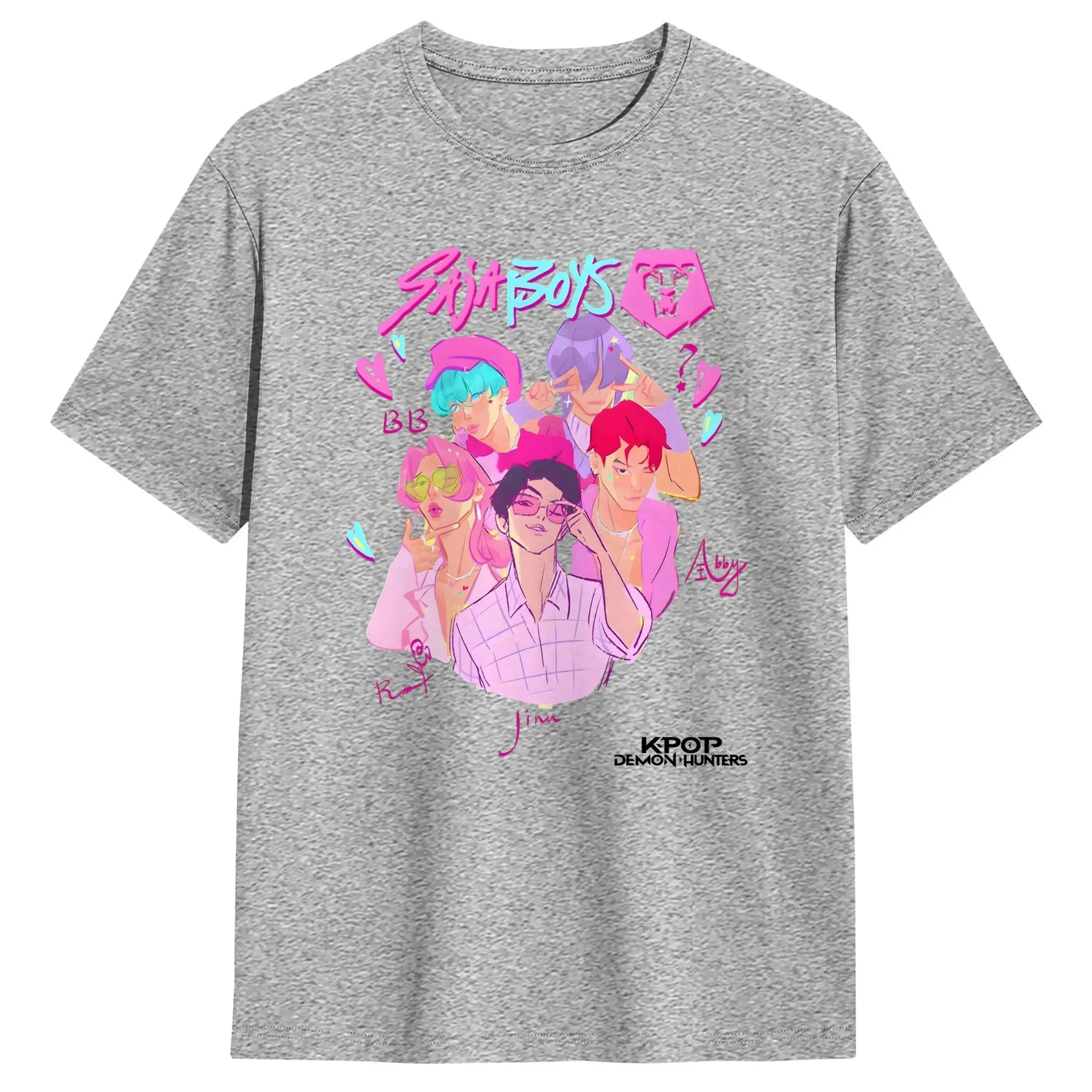 T-shirt KPop Demon Hunters Saja Boys Blanc — photo 14