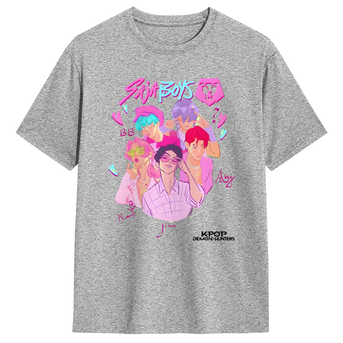 T-shirt KPop Demon Hunters Saja Boys Blanc — photo 14