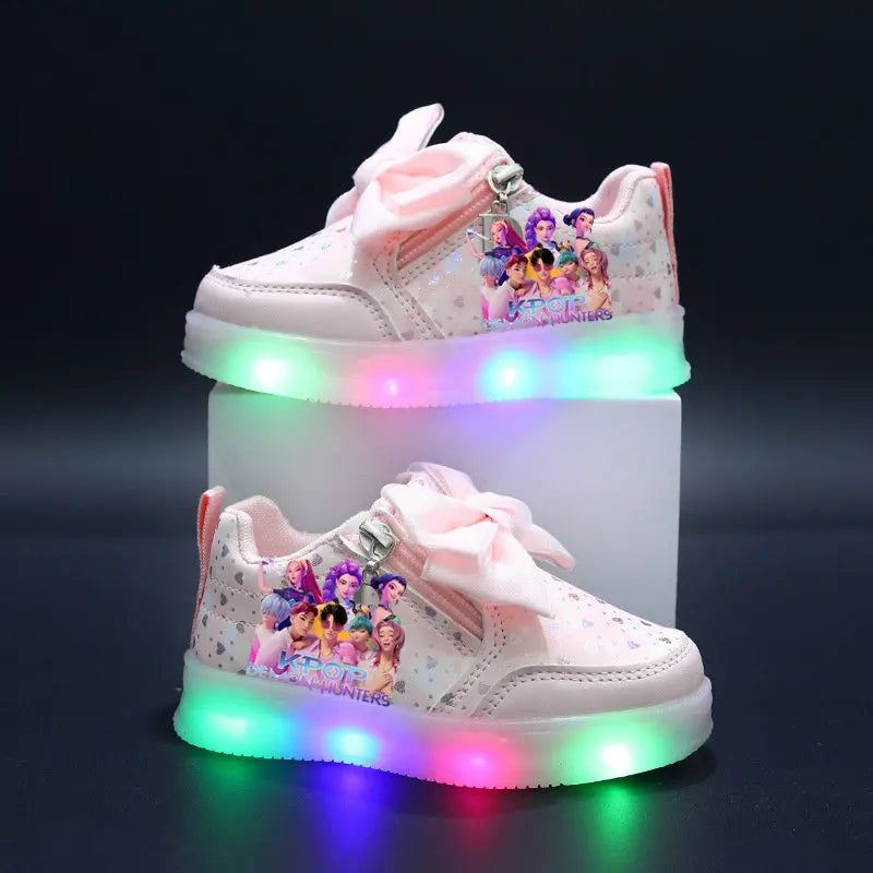 Chaussures Lumineuse KPop Demon Hunters Avec Noeud