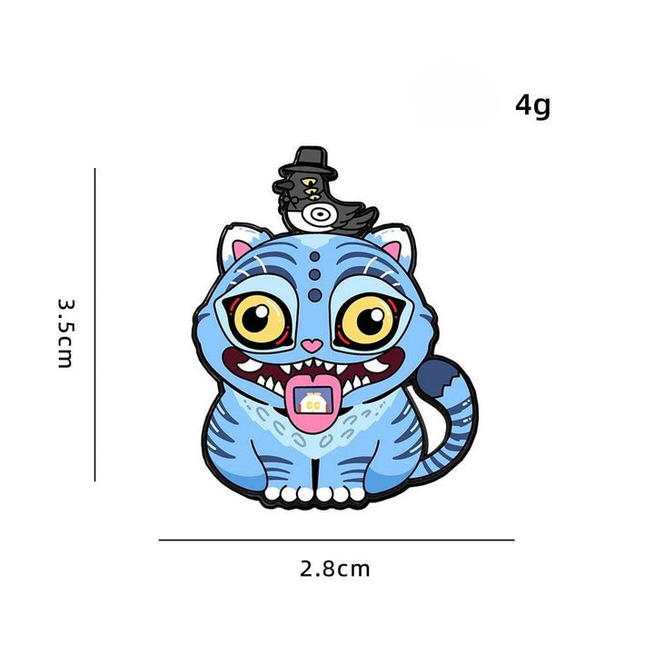 Broche KPop Demon Hunters Derpy Tigre Bleu