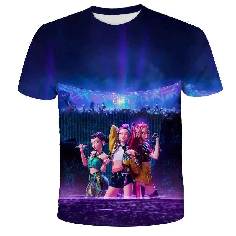T-shirt KPop Demon Hunters Scène De Film — photo 4