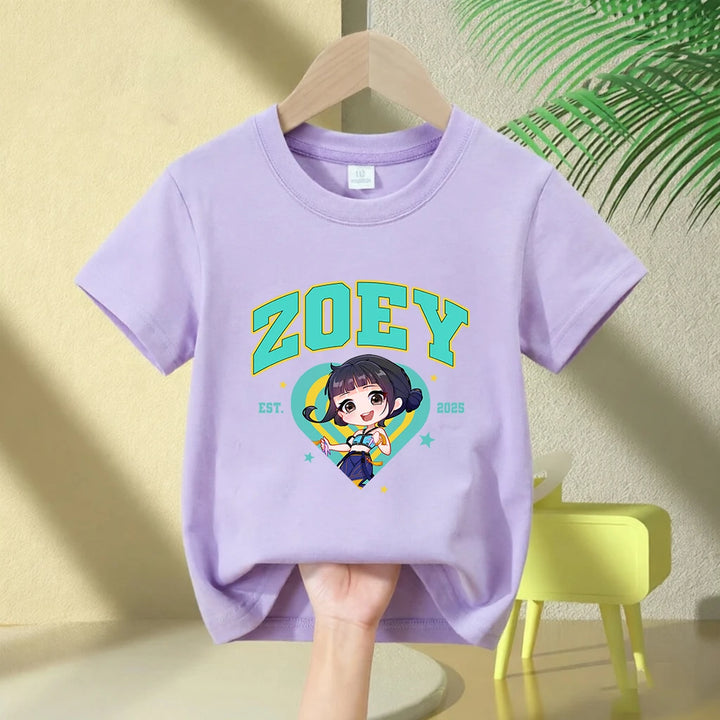 T-shirt Enfant KPop Demon Hunters Huntrix Zoey Fille